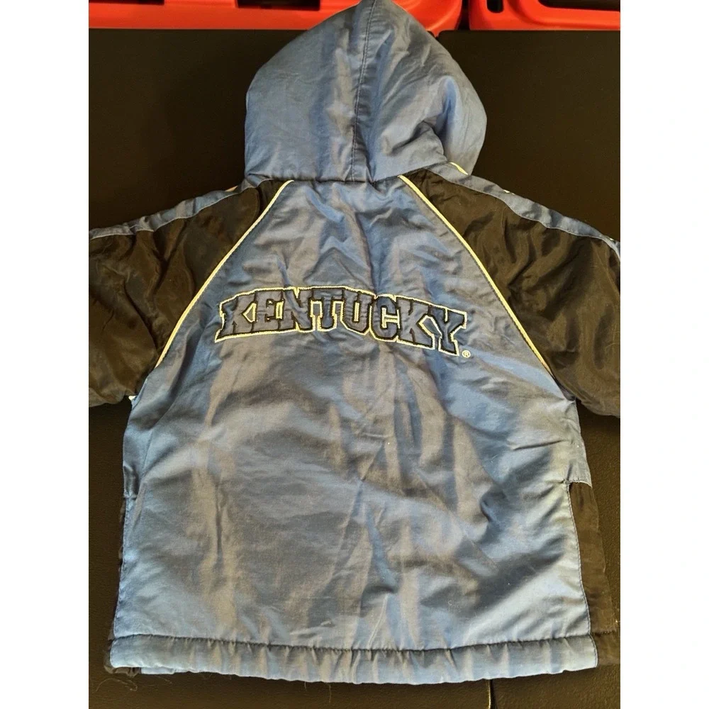 Starter Kentucky Wildcats Baby Puffer Jacket 12M Blue Hooded Full Zip